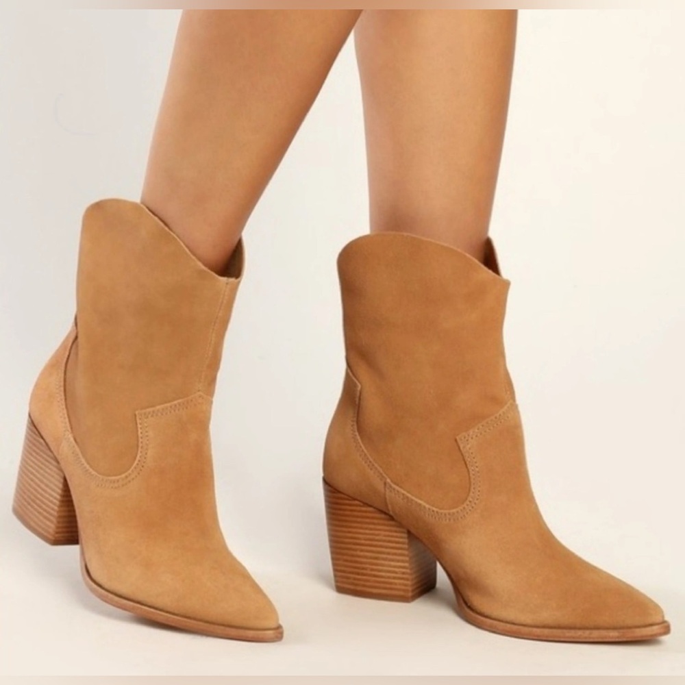 SCHUTZ TESSIE SUEDE BOOTIE Size 10B